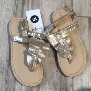 NWT toddle girls gold sandal